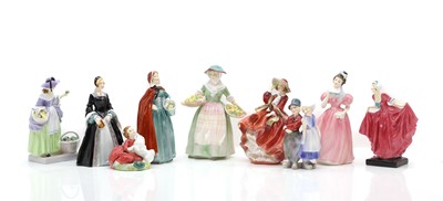 Lot 294 - A collection of nine Royal Doulton figures