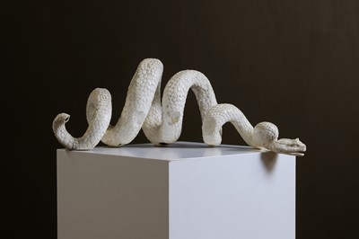 Lot 456 - A Minton glazed earthenware snake
