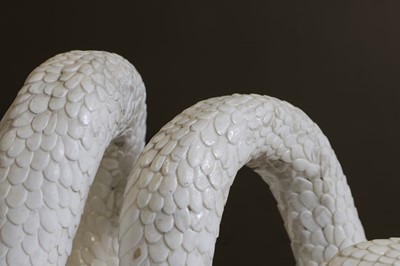 Lot 456 - A Minton glazed earthenware snake