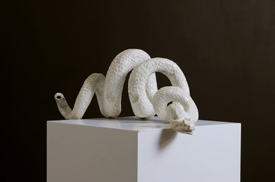 Lot 456 - A Minton glazed earthenware snake
