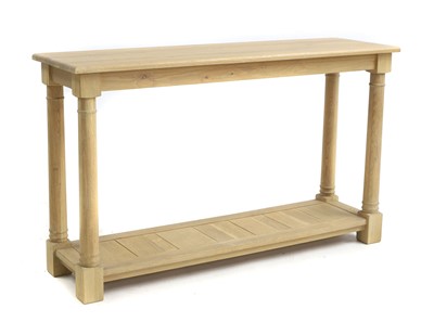 Lot 585 - A modern limed oak 'Edinburgh' hall table by Neptune