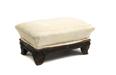 Lot 492 - An upholstered footstool in the manner of George Smith