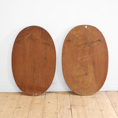 Lot 130 - A pair of hardwood panels