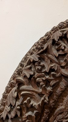 Lot 130 - A pair of hardwood panels