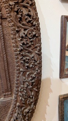 Lot 130 - A pair of hardwood panels