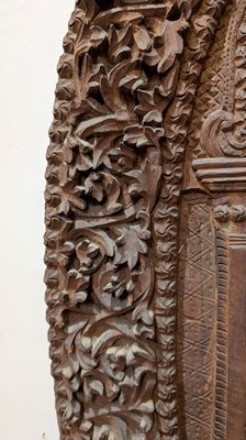 Lot 130 - A pair of hardwood panels