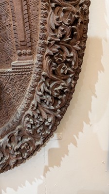 Lot 130 - A pair of hardwood panels