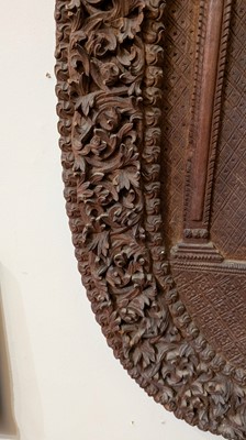 Lot 130 - A pair of hardwood panels