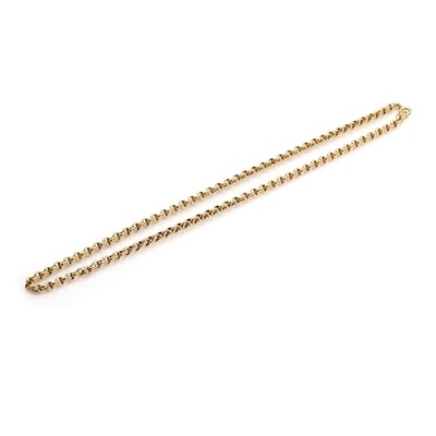 Lot 1402 - A 9ct gold belcher link chain