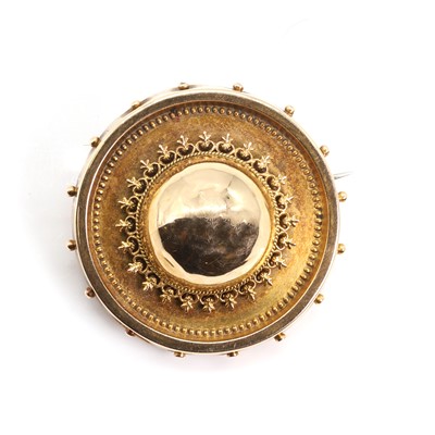 Lot 20 - A Victorian mourning brooch