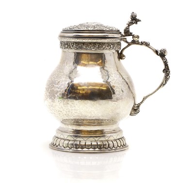 Lot 37 - A German silver tankard