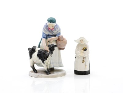 Lot 267 - A Royal Worcester 'Goat Woman'