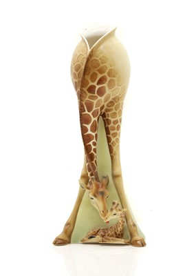 Lot 197 - A Franz porcelain 'Giraffe' vase