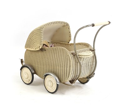 Lot 534A - A wicker childs pram