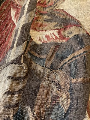 Lot 325 - A biblical tapestry fragment