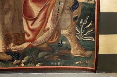 Lot 325 - A biblical tapestry fragment