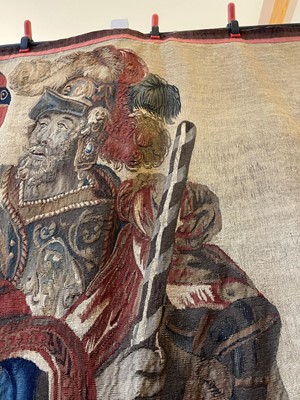 Lot 325 - A biblical tapestry fragment