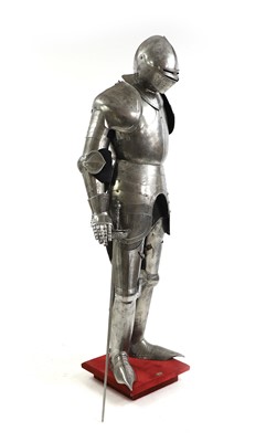 Lot 516 - A full suit of armour and a sword