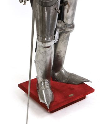 Lot 516 - A full suit of armour and a sword