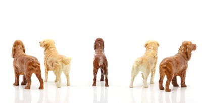 Lot 128 - A collection of Beswick pottery dogs
