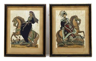 Lot 559 - A pair of tinsel pictures of Queen Victoria and Prince Albert