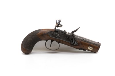 Lot 509 - A Regency flintlock pocket pistol