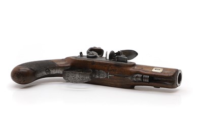 Lot 509 - A Regency flintlock pocket pistol