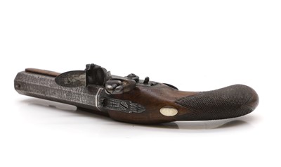 Lot 509 - A Regency flintlock pocket pistol