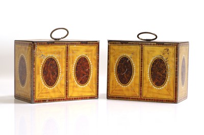 Lot 132 - A pair of biscuit tins by William Crawford and Sons Ltd.