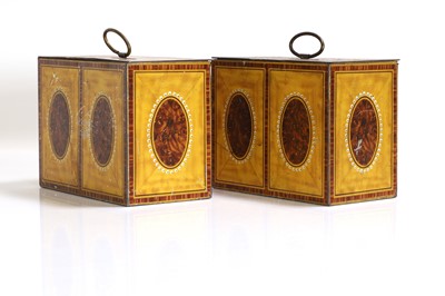 Lot 132 - A pair of biscuit tins by William Crawford and Sons Ltd.
