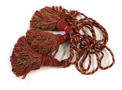 Lot 612 - Two pairs of interlined curtains