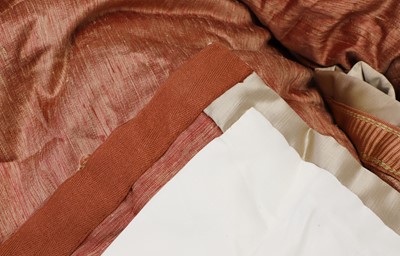 Lot 612 - Two pairs of interlined curtains