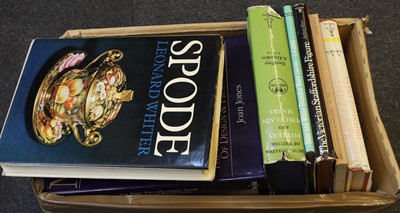 Lot 121 - A collection of porcelain reference books and catalogues