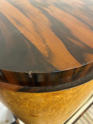 Lot 54 - A Mobili Barraja Art Deco-style Macassar ebony and bird's-eye maple cabinet