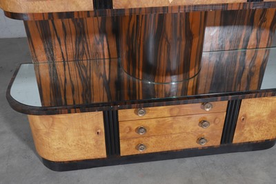 Lot 54 - A Mobili Barraja Art Deco-style Macassar ebony and bird's-eye maple cabinet