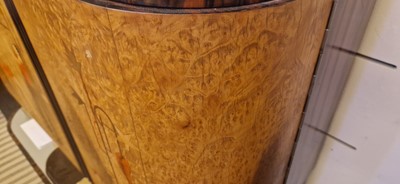 Lot 54 - A Mobili Barraja Art Deco-style Macassar ebony and bird's-eye maple cabinet
