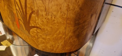 Lot 54 - A Mobili Barraja Art Deco-style Macassar ebony and bird's-eye maple cabinet