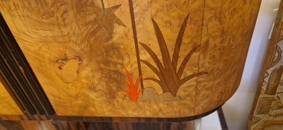 Lot 54 - A Mobili Barraja Art Deco-style Macassar ebony and bird's-eye maple cabinet