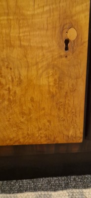 Lot 54 - A Mobili Barraja Art Deco-style Macassar ebony and bird's-eye maple cabinet