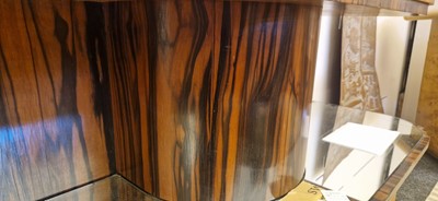 Lot 54 - A Mobili Barraja Art Deco-style Macassar ebony and bird's-eye maple cabinet