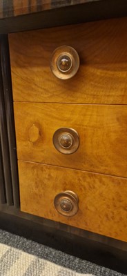 Lot 54 - A Mobili Barraja Art Deco-style Macassar ebony and bird's-eye maple cabinet