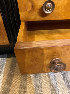 Lot 54 - A Mobili Barraja Art Deco-style Macassar ebony and bird's-eye maple cabinet