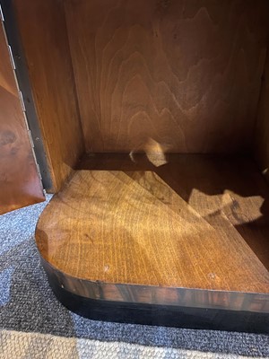 Lot 54 - A Mobili Barraja Art Deco-style Macassar ebony and bird's-eye maple cabinet