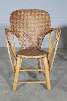 Lot 164 - A pair of Pascal Raffier Vannerie ‘Le Corbusier’ rattan armchairs