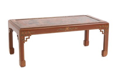 Lot 733 - A Chinese lacquered coffee table