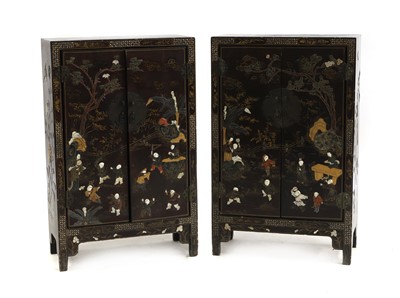 Lot 736 - A pair of Chinese cabinets