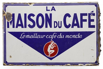 Lot 460 - An enamel sign