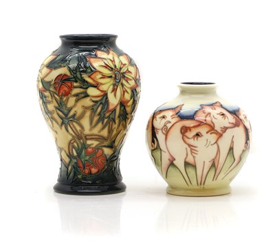 Lot 177 - Two Moorcroft pottery vases