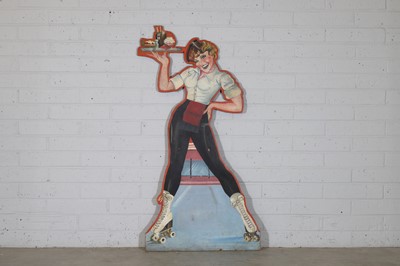 Lot 457 - A painted cut-out diner sign