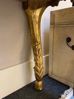 Lot 157 - A Louis XV giltwood console table